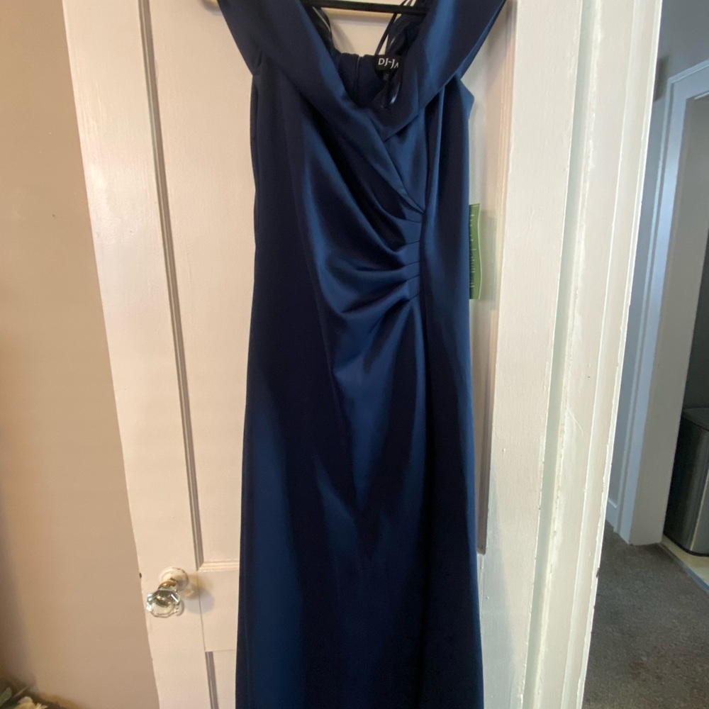 Elegant Navy Blue Evening Dress